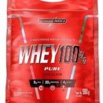 Integralmédica - Whey Protein Concentrado Chocolate 100% Pure - 21g de Proteína por Scoop, Suplementação Alimentar Pós-Treino, Fórmula Enriquecida com BCAAs - Pouch 900g