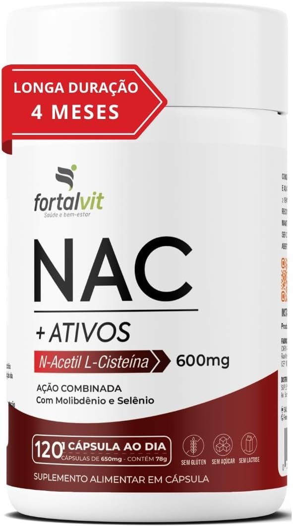 NAC-600mg-com-Molibdenio-e-Selenio-Longa-Duracao-4-Meses-de-Uso-120-capsulas-Fortalvit.jpg NAC 600mg com Molibdênio e Selênio, Longa Duração: 4 Meses de Uso, 120 cápsulas, Fortalvit - Imagem 1