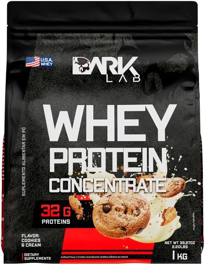 Whey-Protein-Concentrado-Dark-Lab-1kg-Cookies-Cream-Proteina-Concentrada-do-Soro-do-Leite-WPC-Ganho-de-Massa-Muscular-Suporte-Nutricional-1.jpg Whey Protein Concentrado Dark Lab, 1kg, Cookies & Cream, Proteína Concentrada do Soro do Leite (WPC), Ganho de Massa Muscular, Suporte Nutricional - Imagem 1